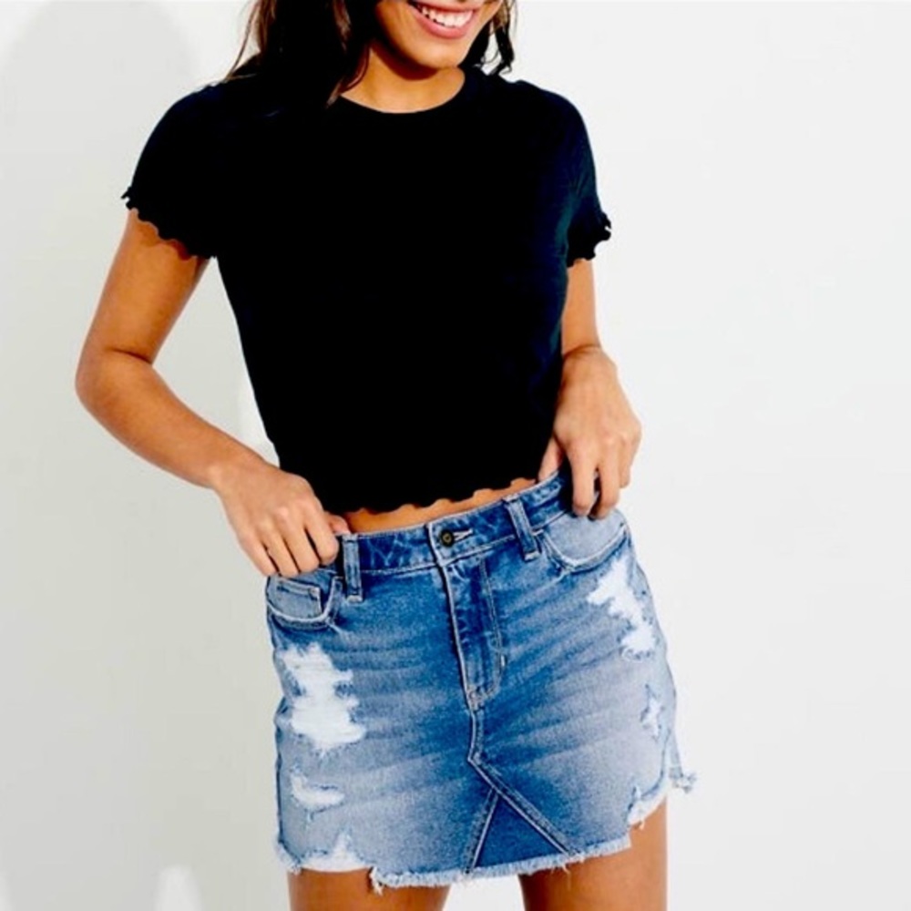 Vintage Hollister Distressed Skirt - Picture 1 of 5